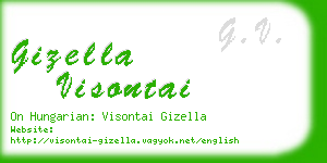 gizella visontai business card